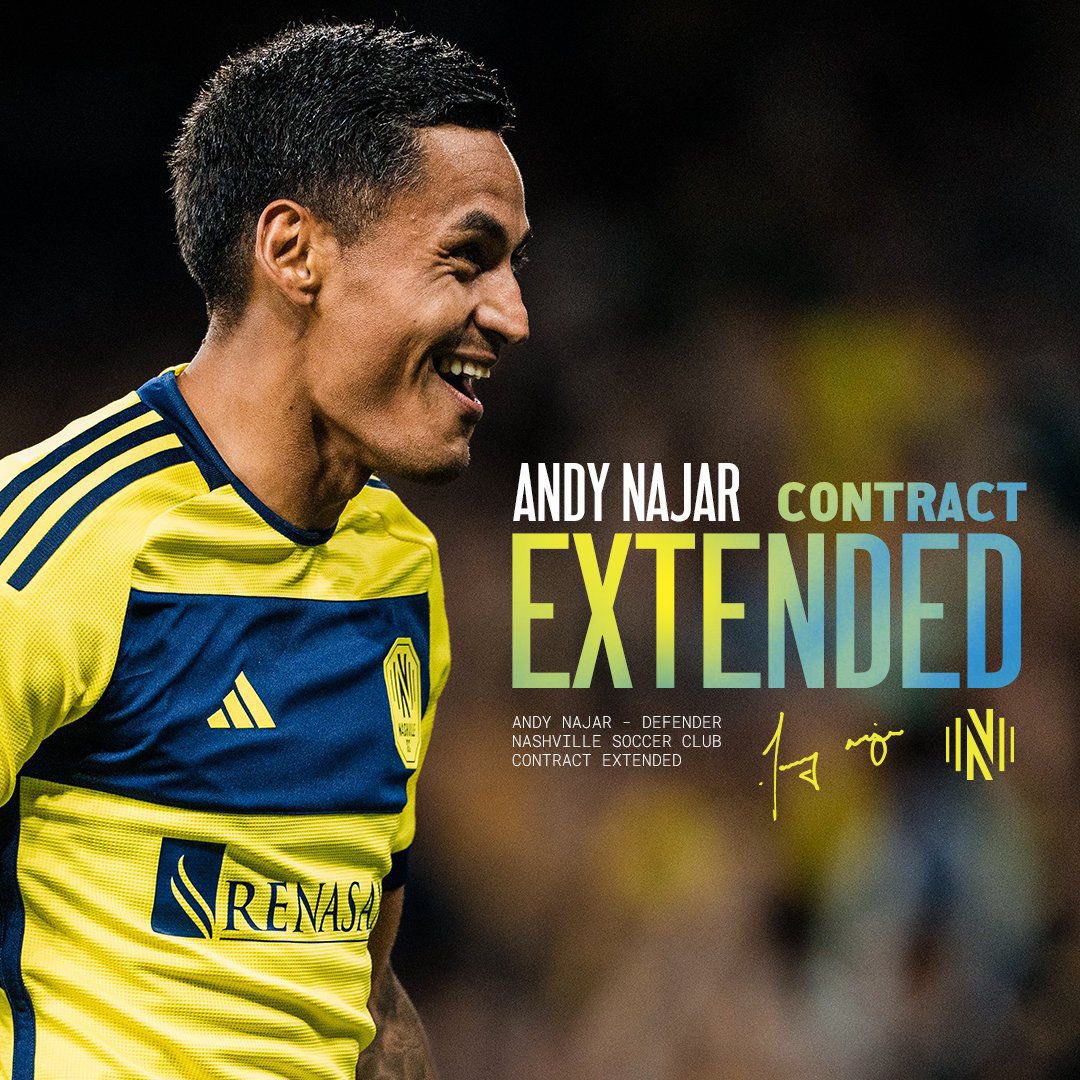 ¡Seguirá en la MLS! Andy Najar renueva con Nashville