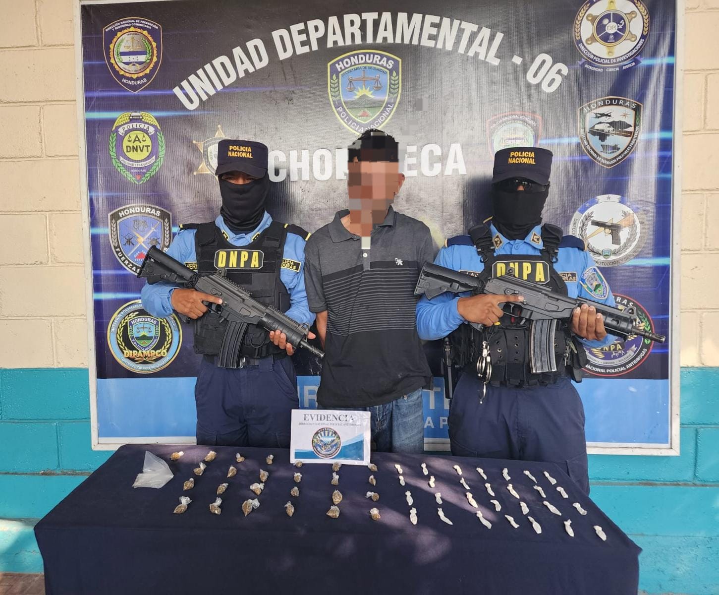DNPA captura a supuesto distribuidor de drogas en Choluteca